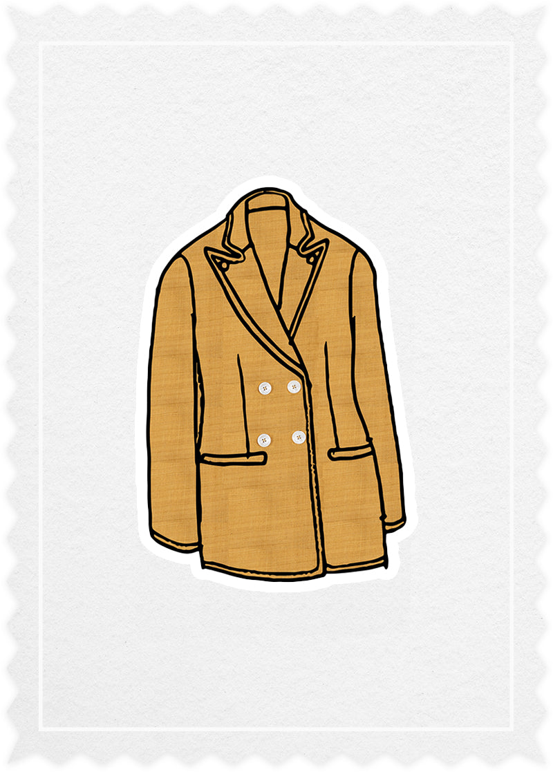 Tasar Silk 'Drapy Blazer'